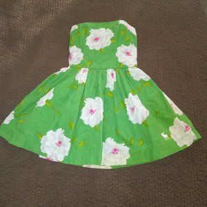 Abercrombie & Fitch Strapless Floral Mini Dress( Size Small)